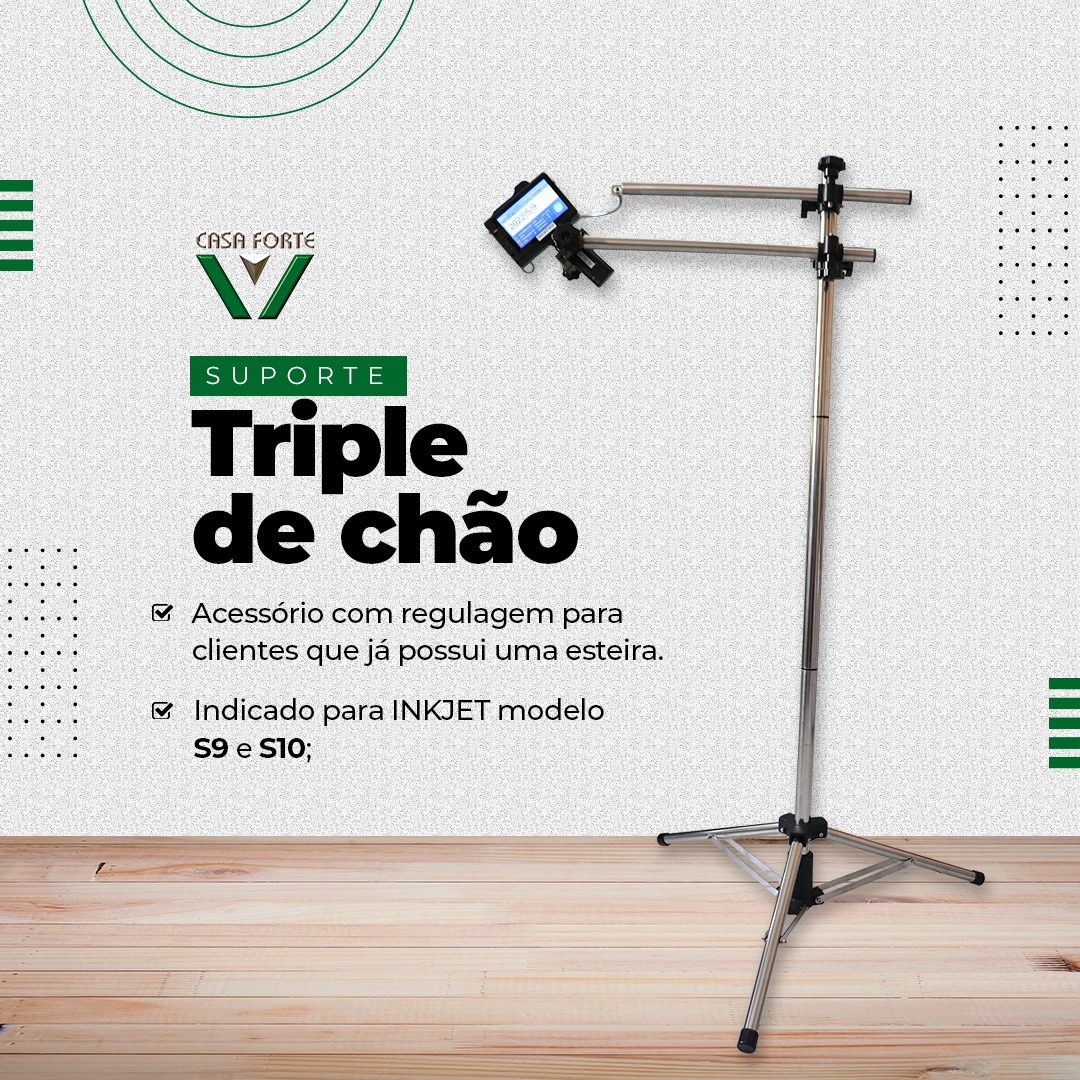 SUPORTE TRIPLE DE CHÃO