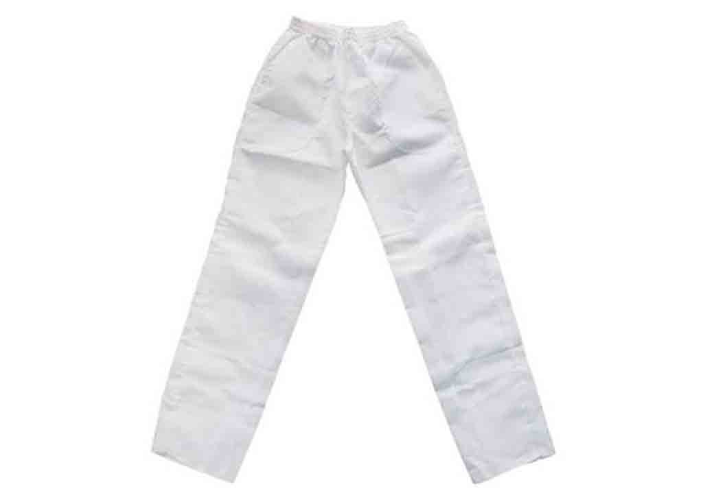 Calça Branca em Brim