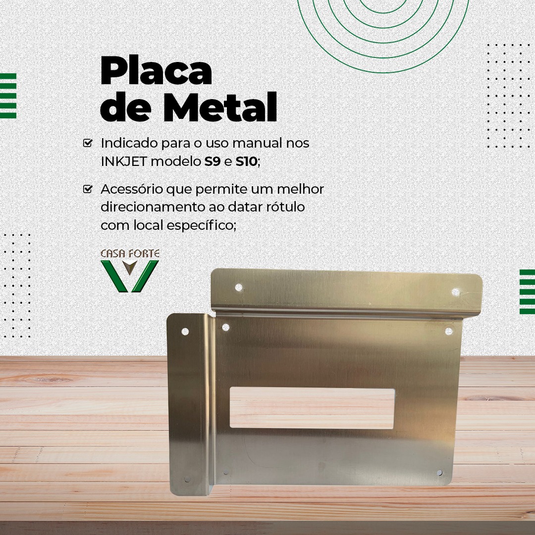PLACA DE METAL